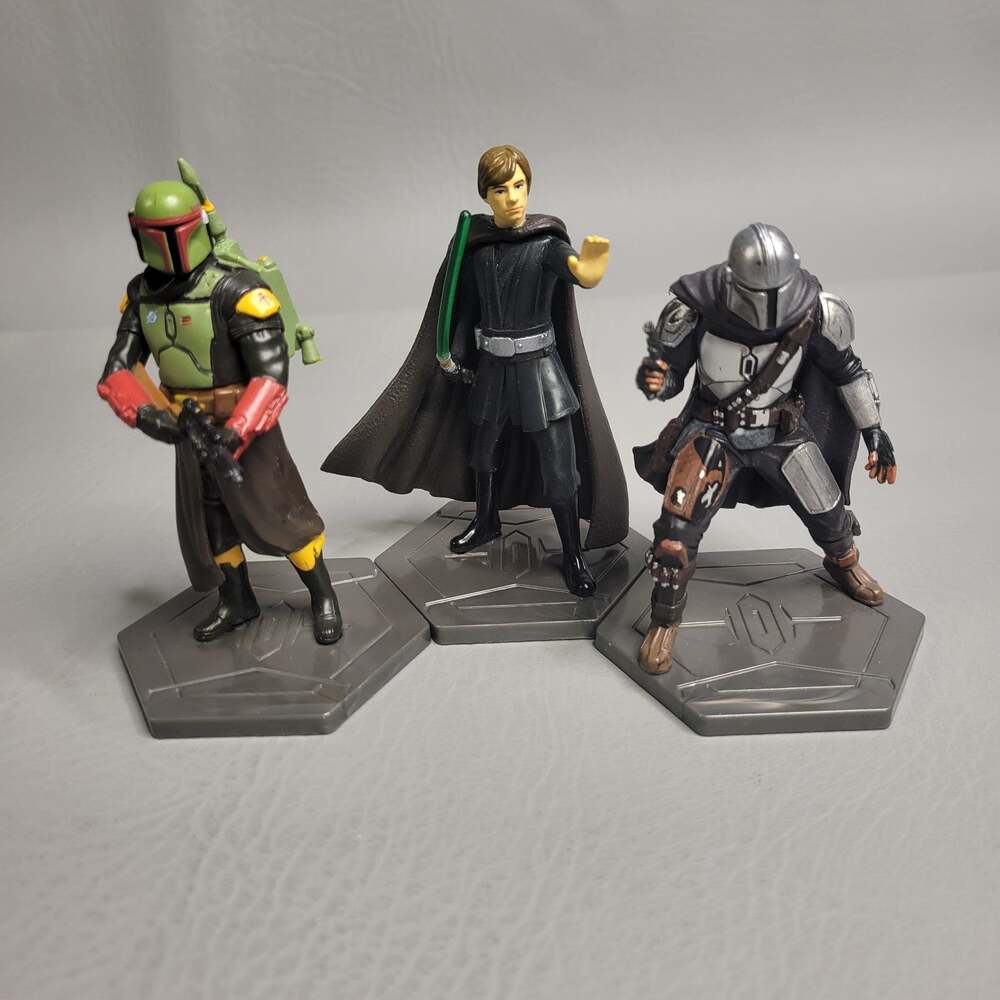 Disney Star Wars Figure The Mandalorian Luke Skywalker Bobba Fett